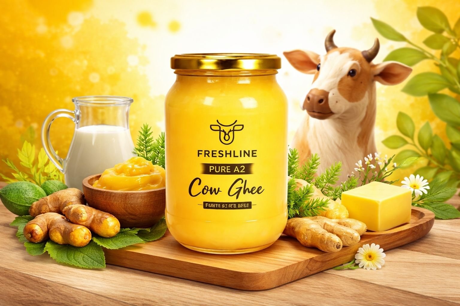 Desi cow ghee supporting digestion and boosting immunity with natural nutrients