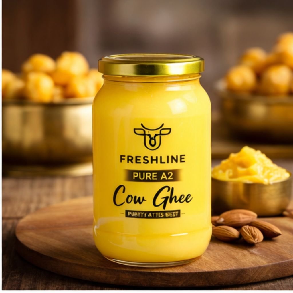 Pure A2 cow ghee online delivery in Janakpuri and Vikaspuri by Freshline Dairy