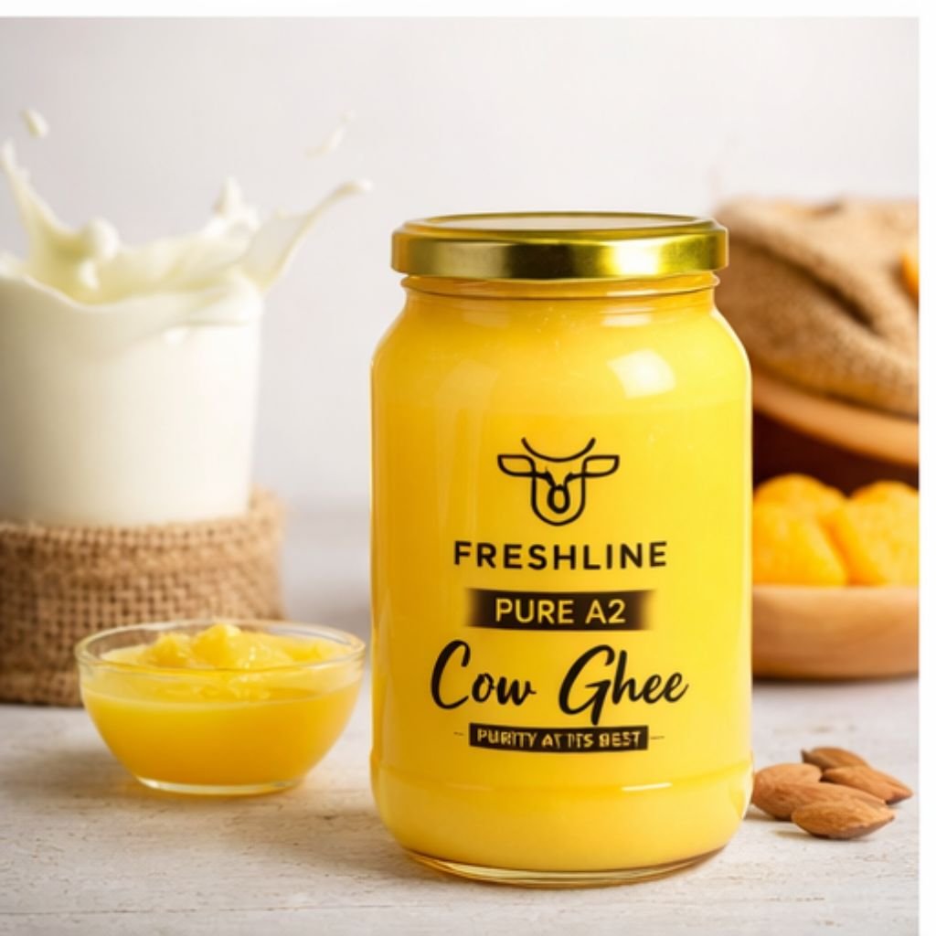 Freshline Dairy pure desi cow ghee in Vikaspuri made from A2 cow milk